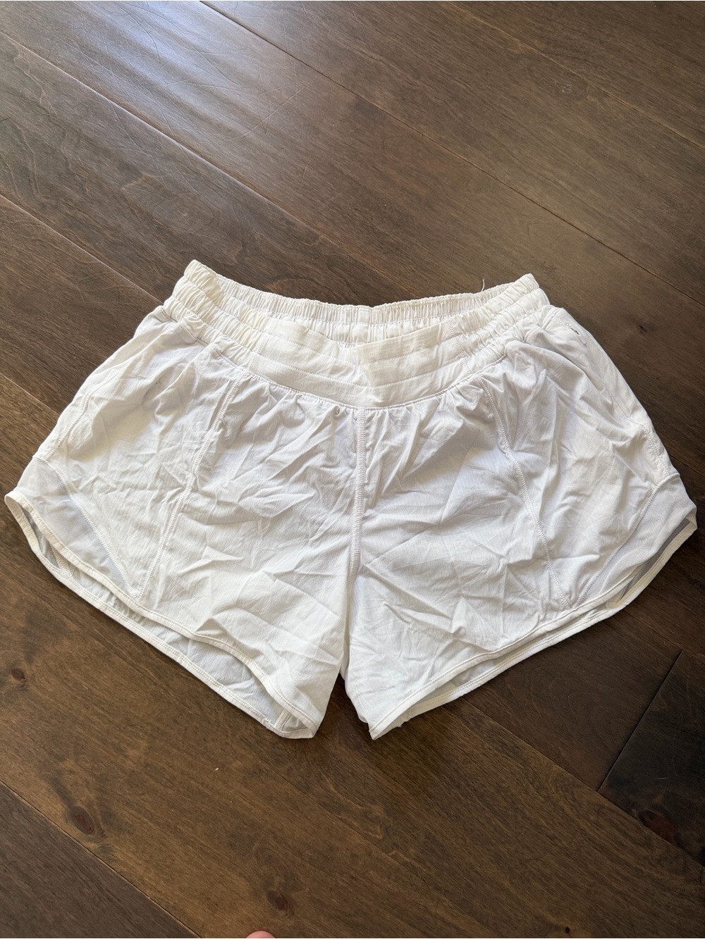 lululemon athletica White Athletic Elastic-Waist Shorts